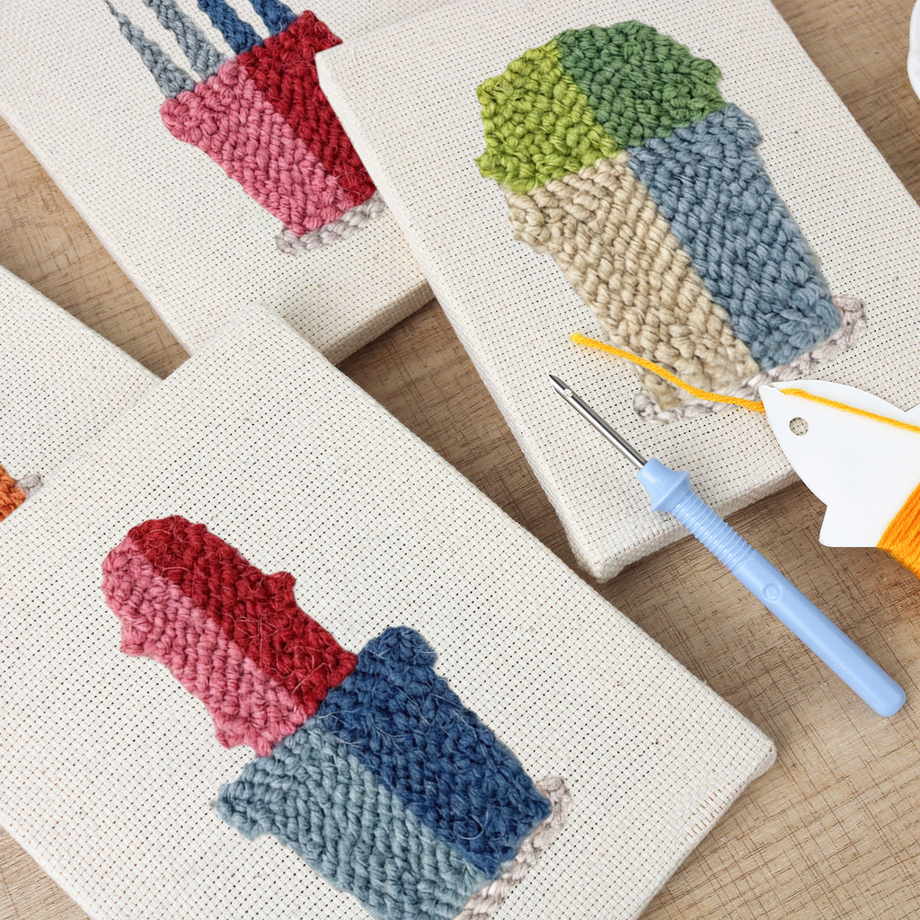 Potted Plants 2 | Mini Punch Needle Kit