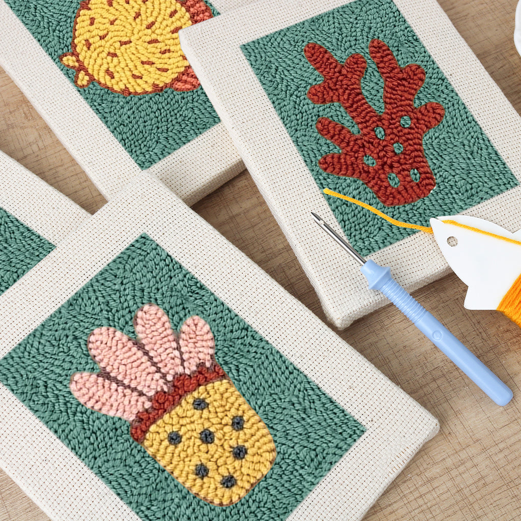 Sea Animals 10 | Mini Punch Needle Kit
