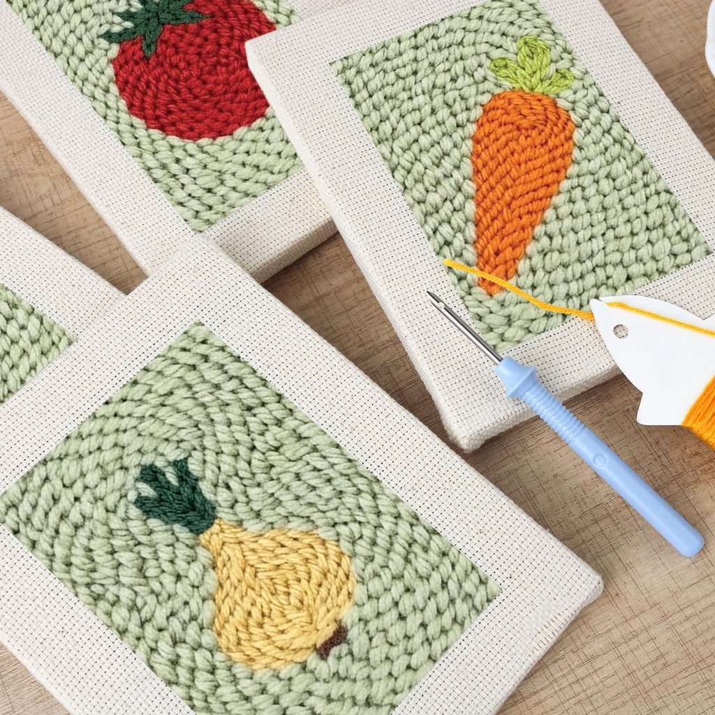 Fruits & Vegetables 36 | Mini Punch Needle Kit
