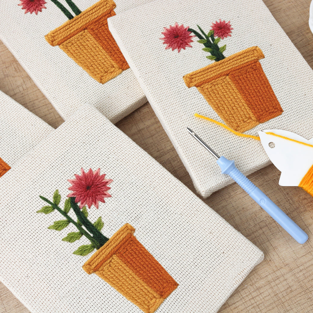 Floral Plants 3 | Mini Punch Needle Kit
