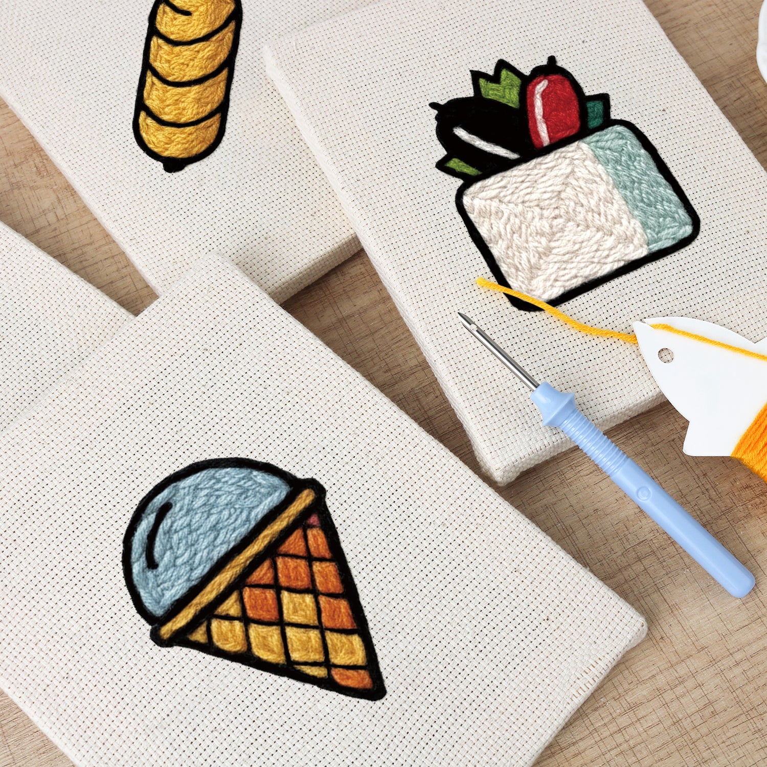 Snacks & Desserts 7 | Mini Punch Needle Kit