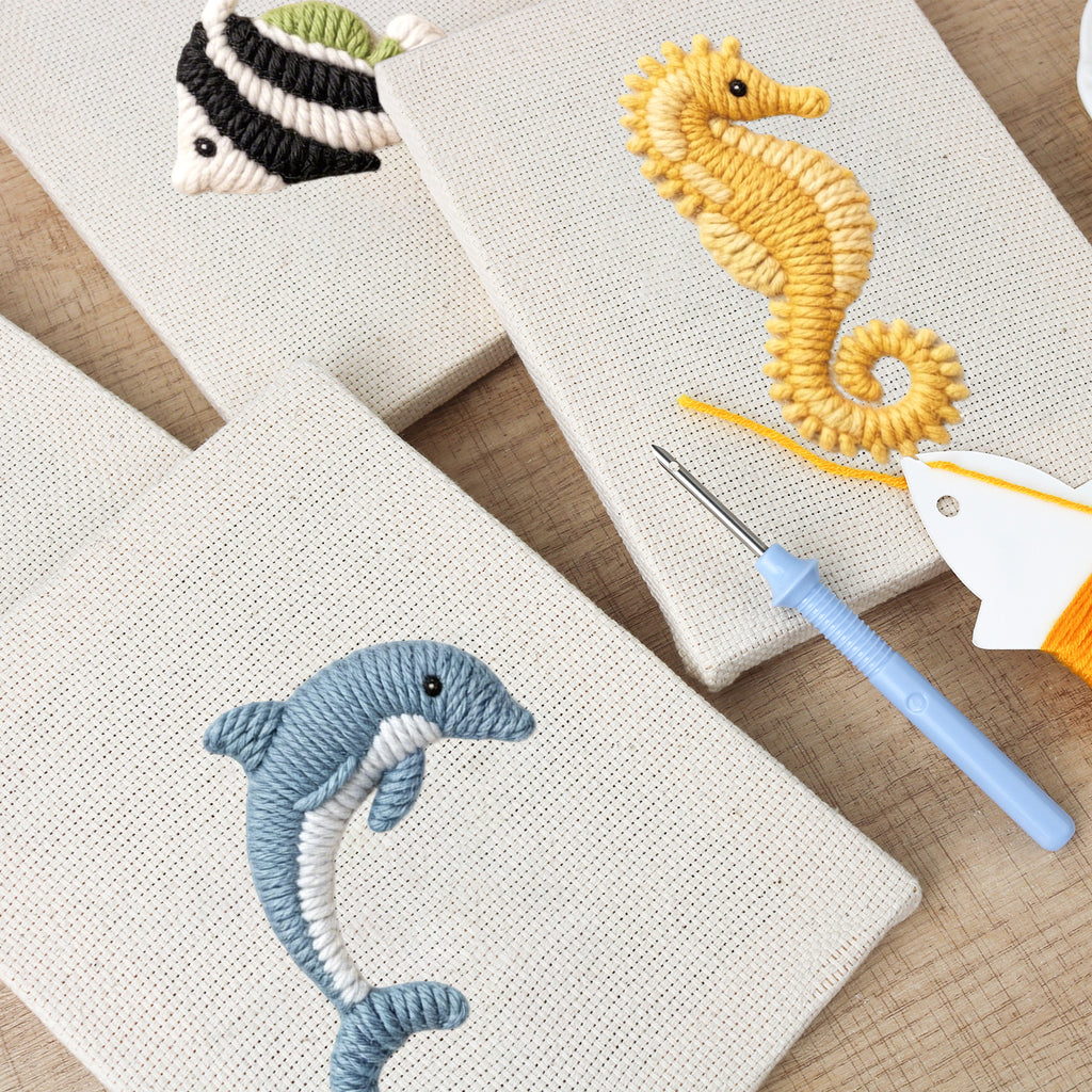 Sea Animals 3 | Mini Punch Needle Kit