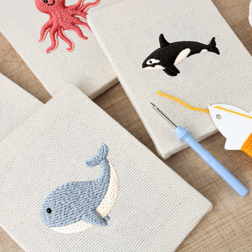 Sea Animals 4 | Mini Punch Needle Kit
