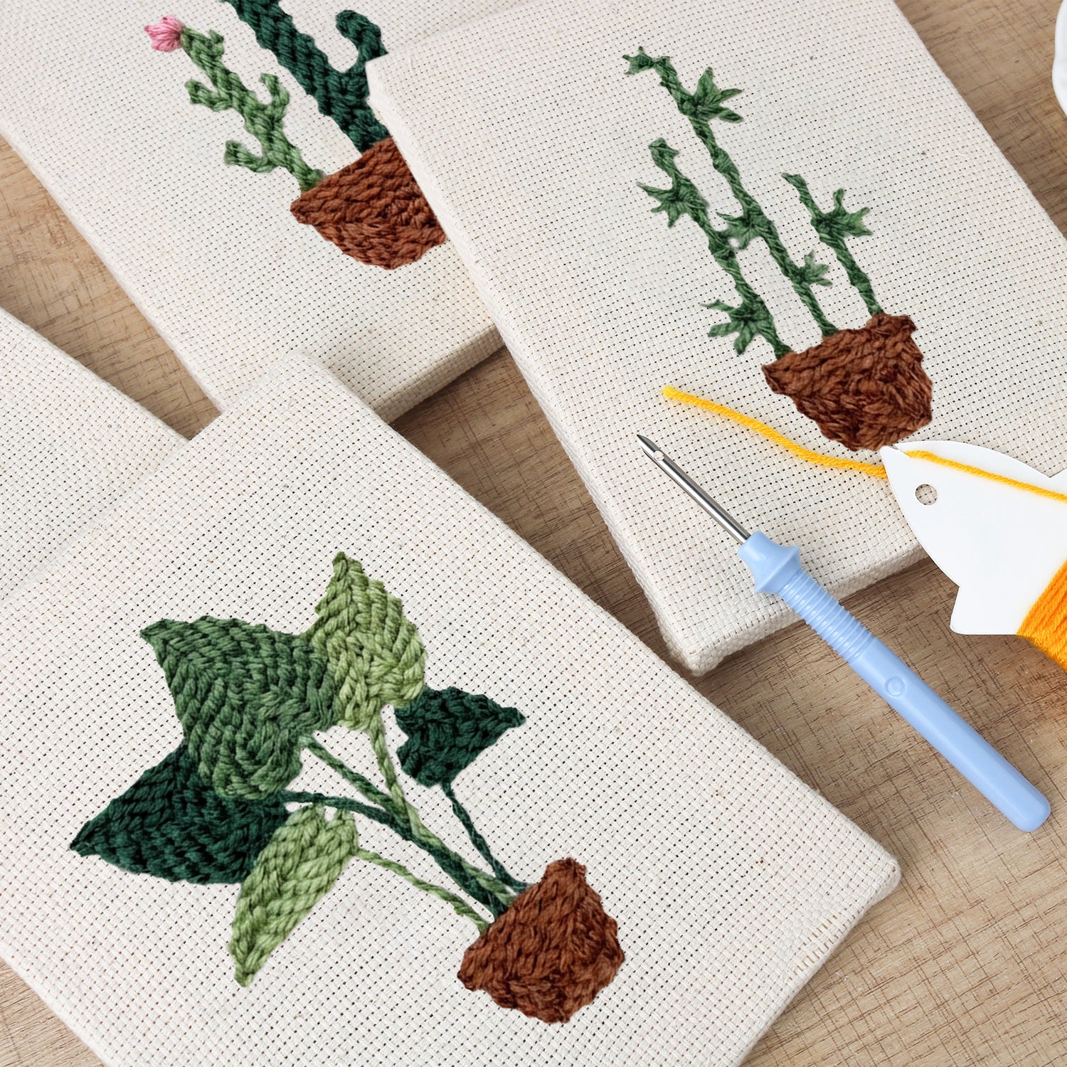 Potted Plants 6 | Mini Punch Needle Kit