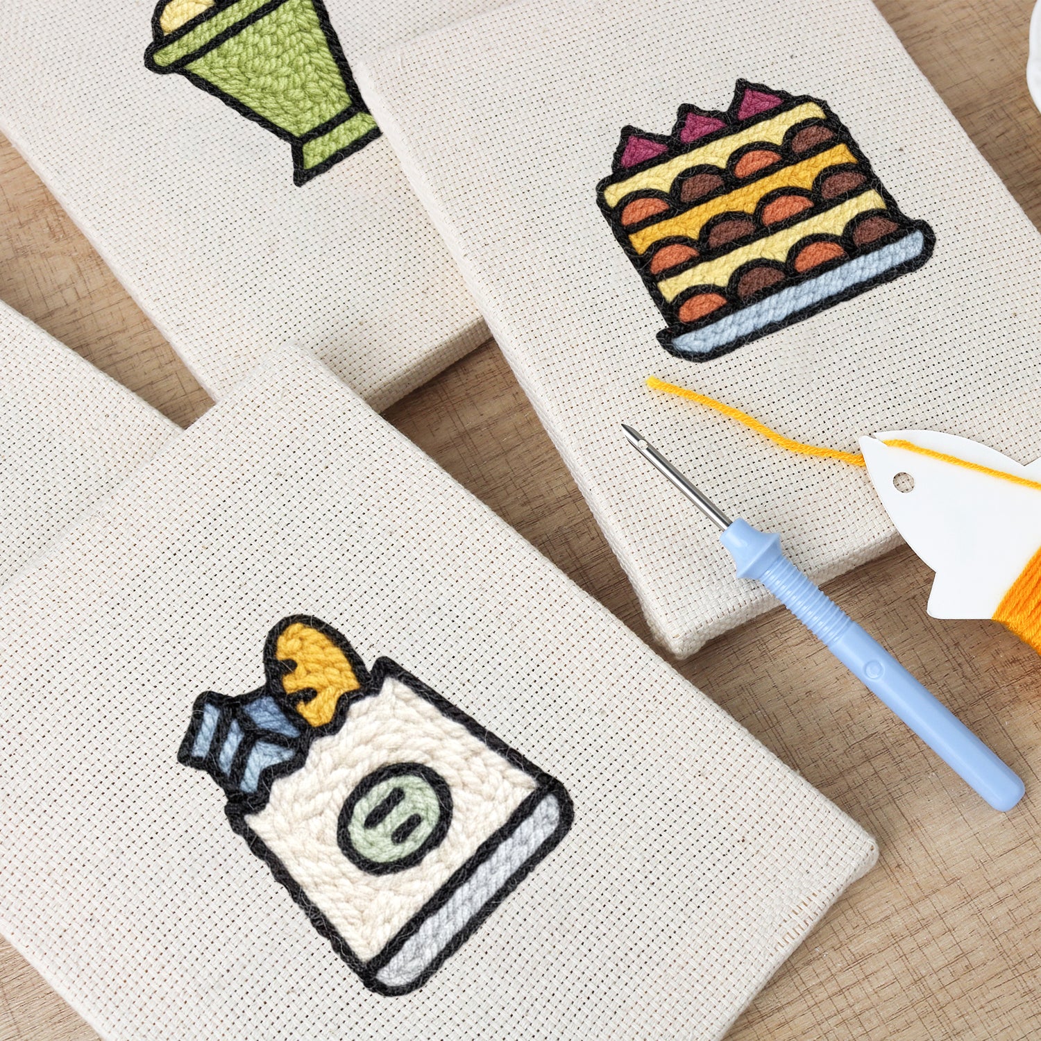 Snacks & Desserts 16 | Mini Punch Needle Kit