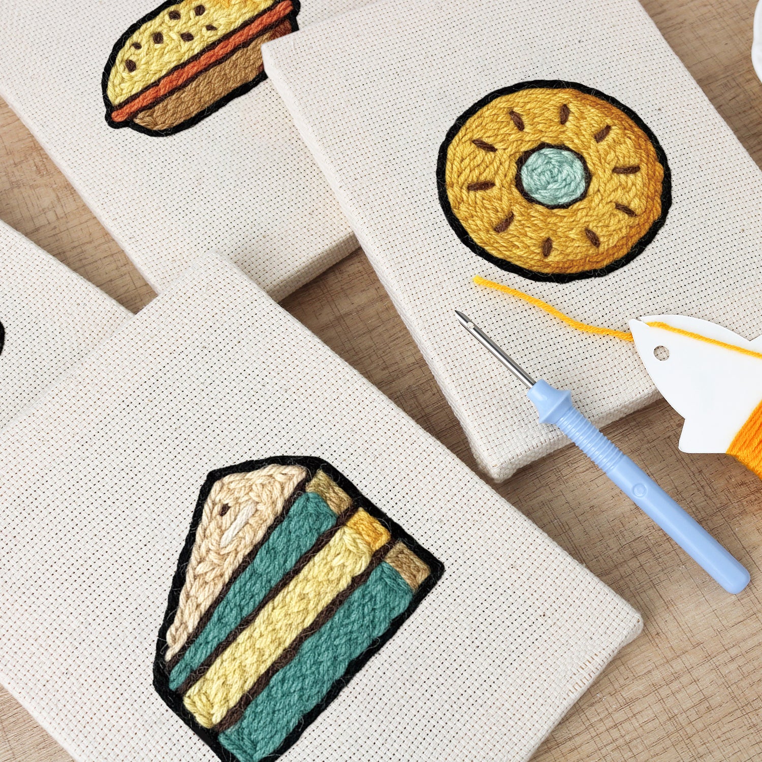 Snacks & Desserts 8 | Mini Punch Needle Kit