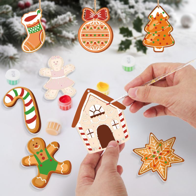 8 Christmas hangers - Gingerbread set