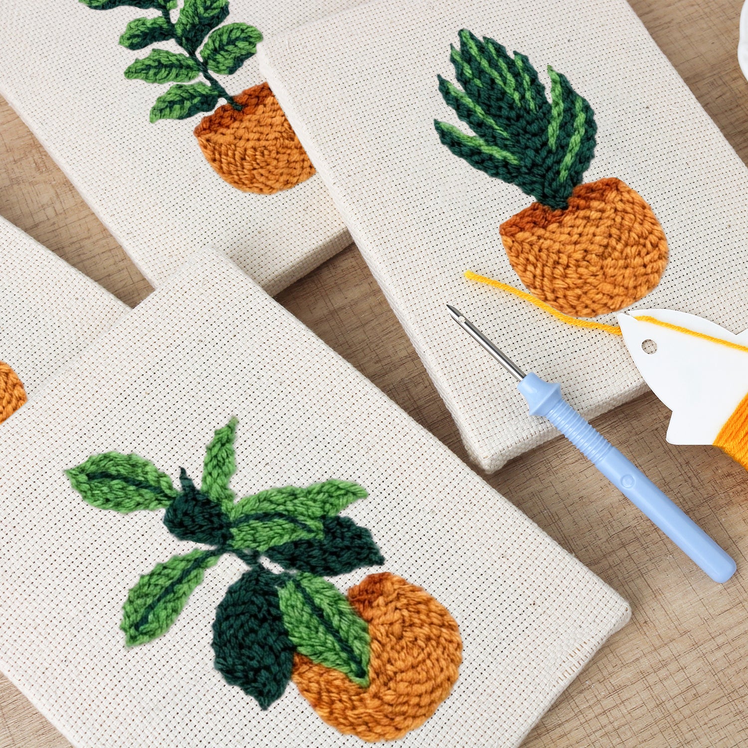 Potted Plants 3 | Mini Punch Needle Kit