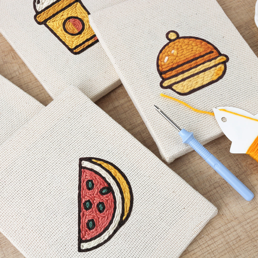 Snacks & Desserts 9 | Mini Punch Needle Kit