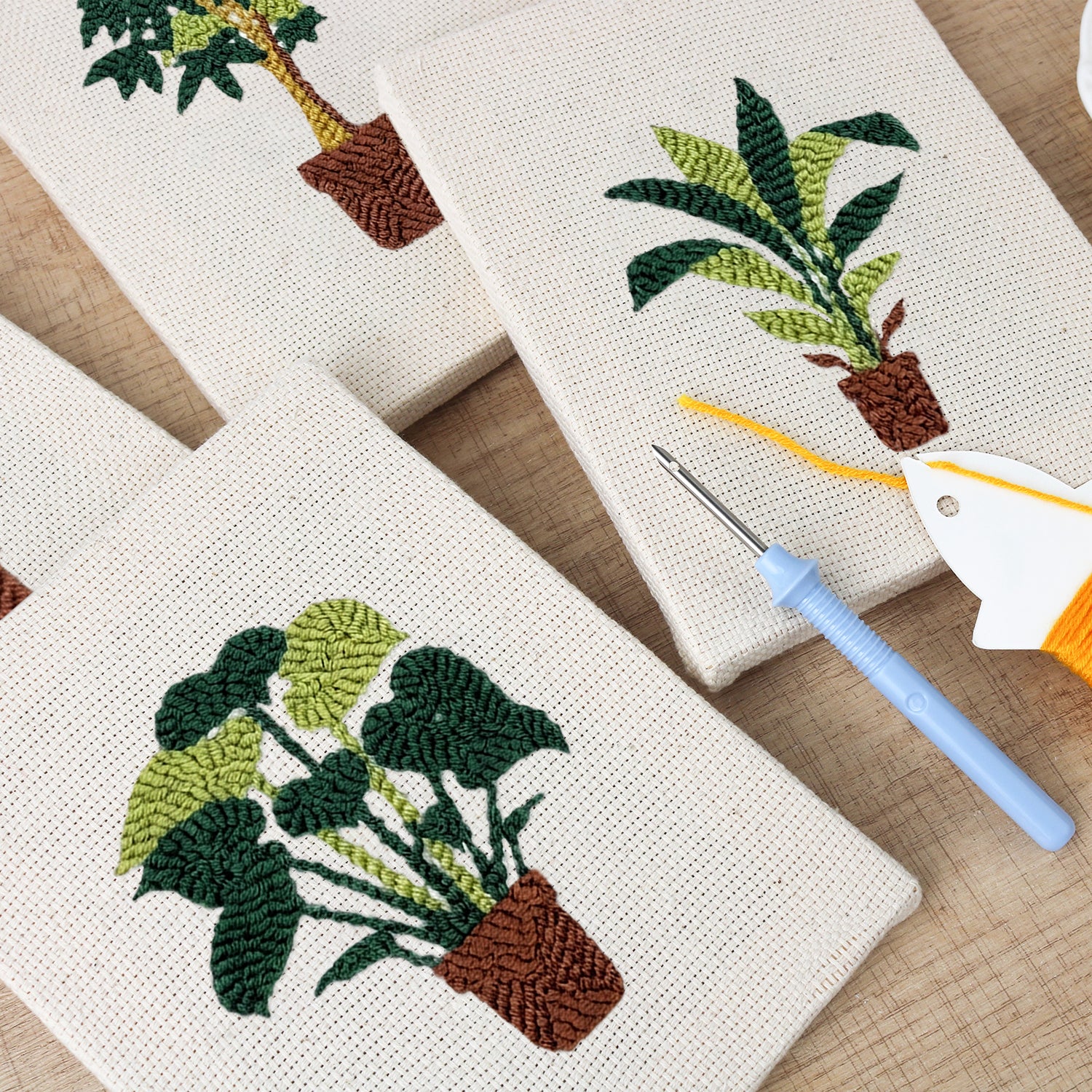 Potted Plants 5 | Mini Punch Needle Kit
