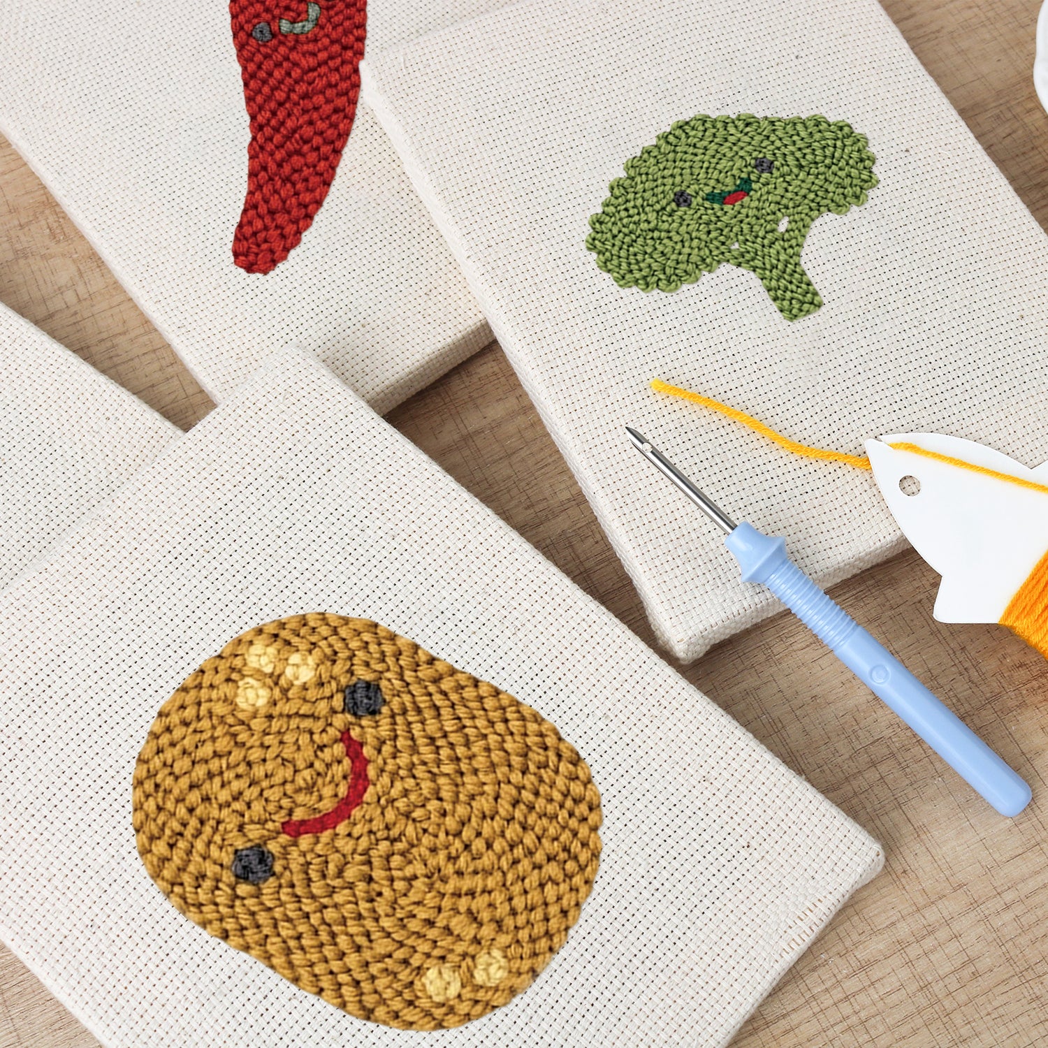 Fruits & Vegetables 32 | Mini Punch Needle Kit