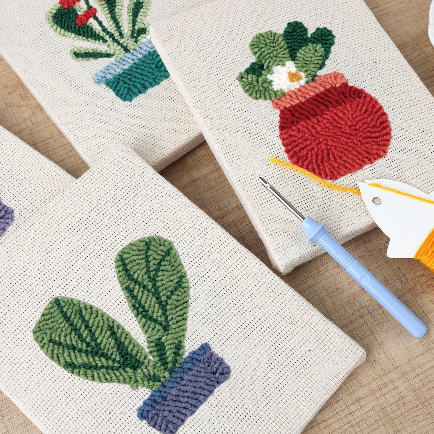 Potted Plants 7 | Mini Punch Needle Kit