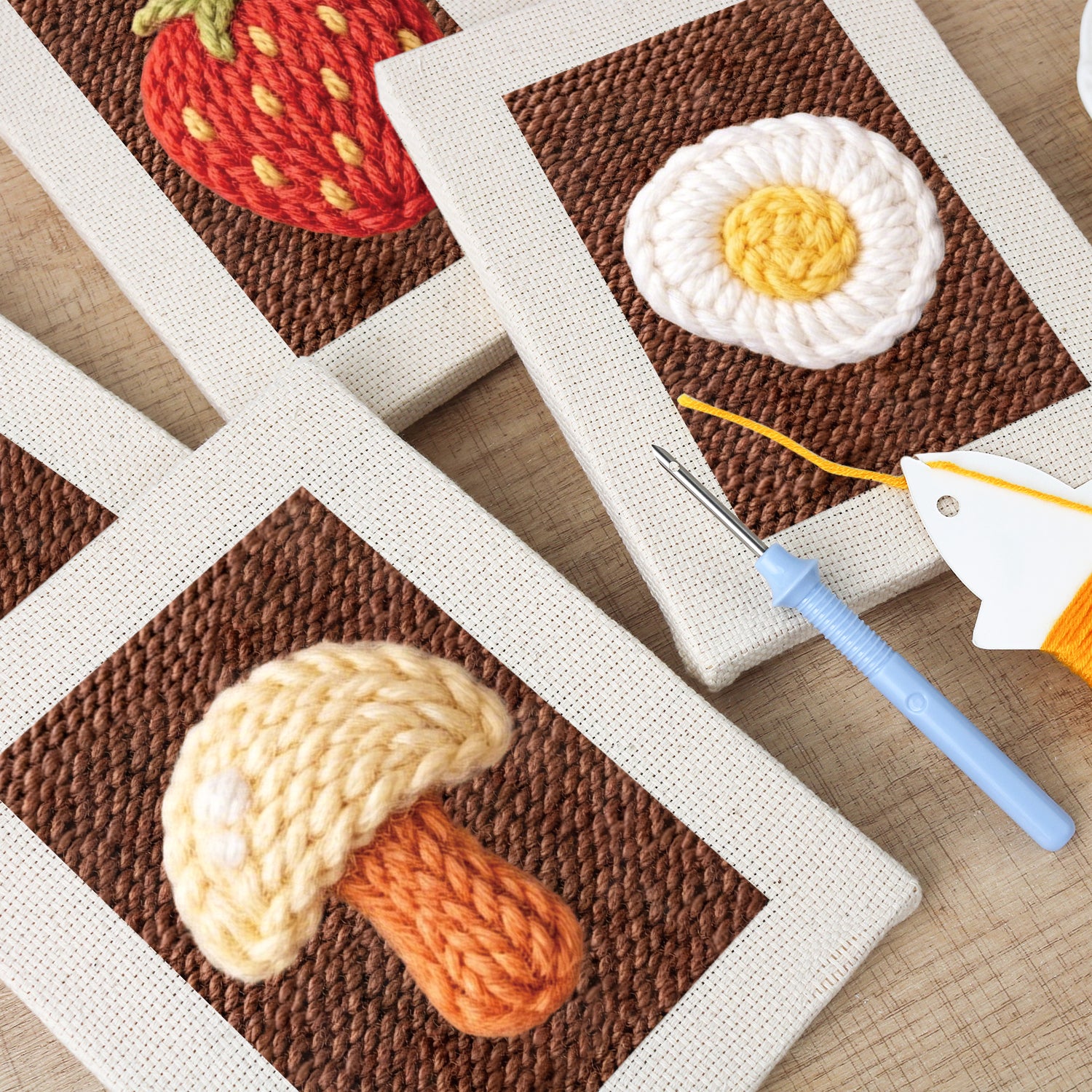 Fruits & Vegetables 9 | Mini Punch Needle Kit