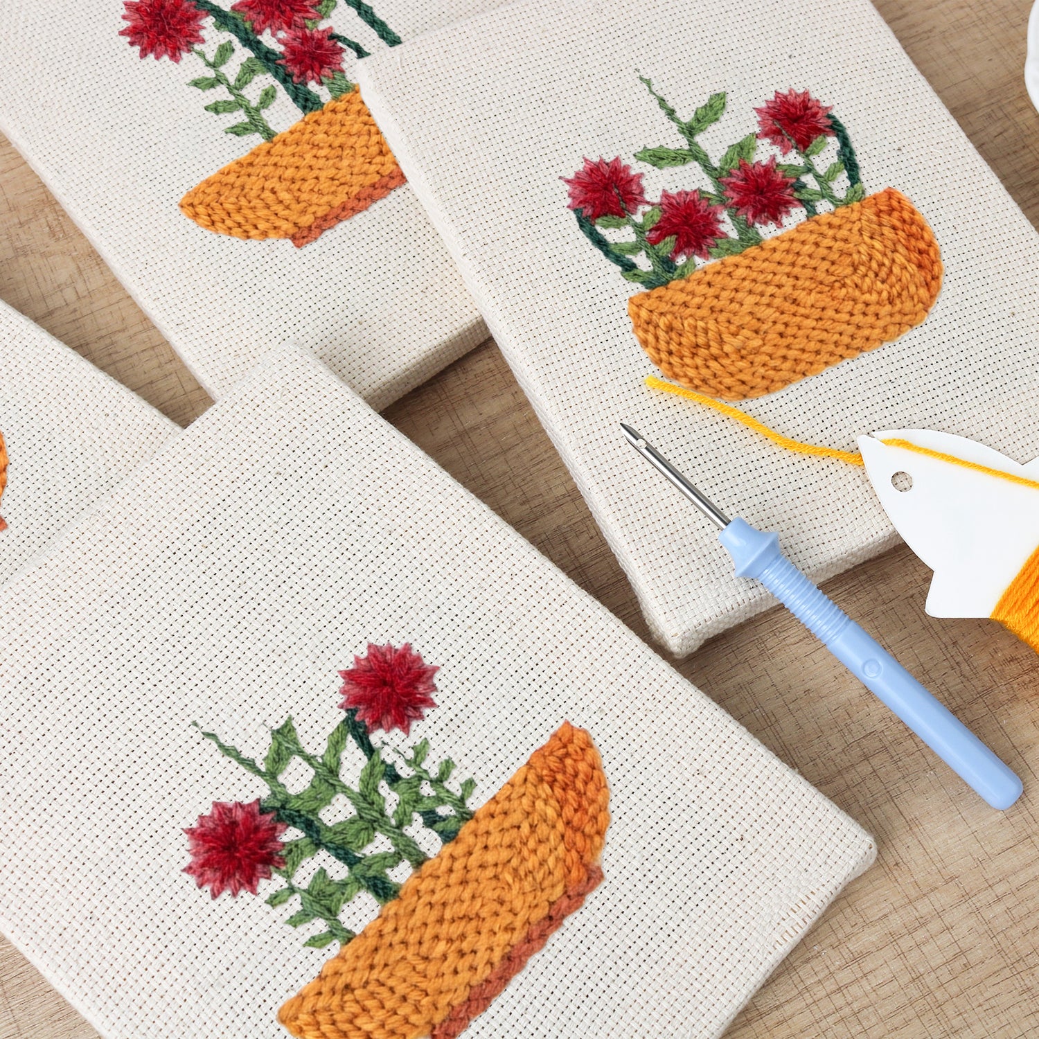 Floral Plants 1 | Mini Punch Needle Kit