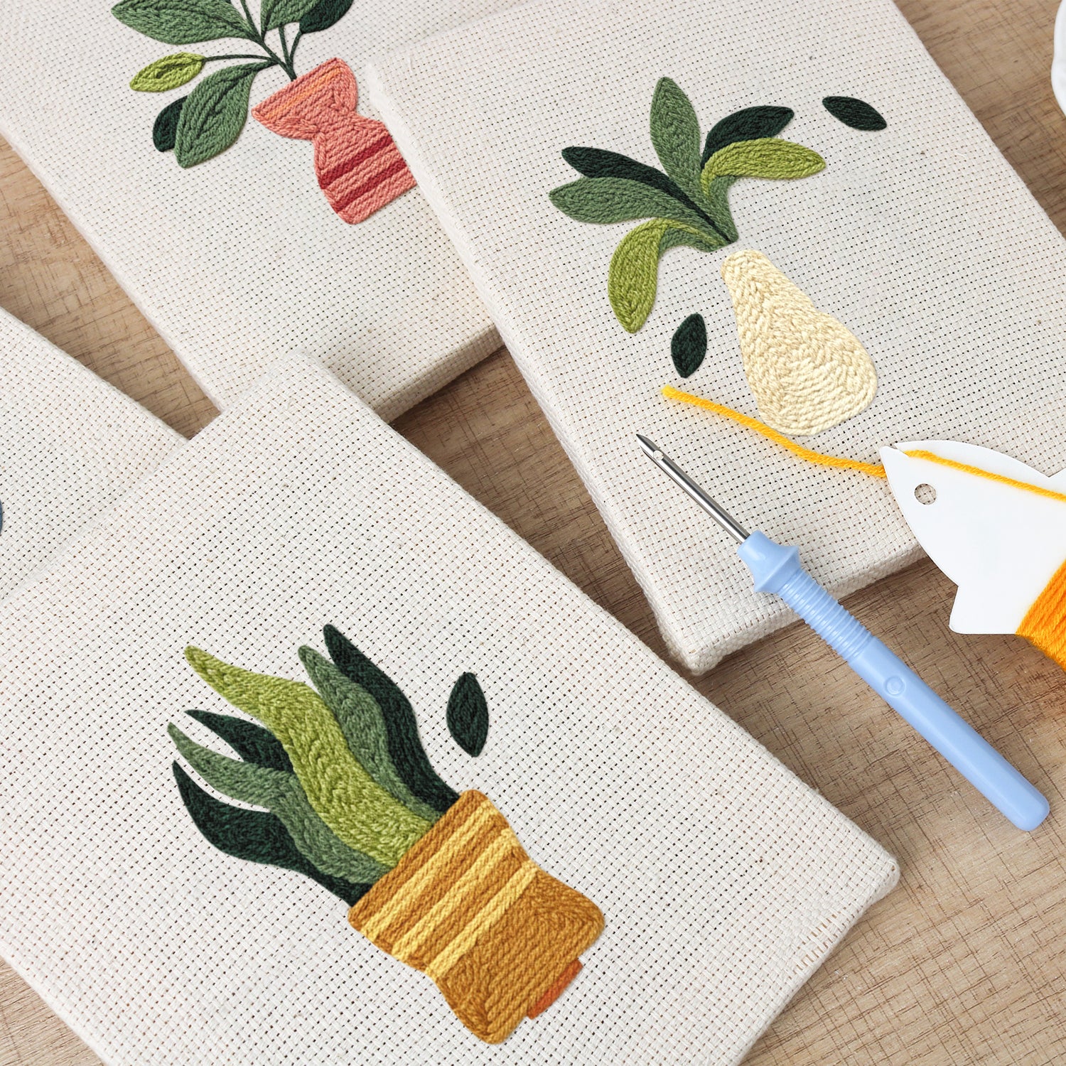 Potted Plants 10 | Mini Punch Needle Kit