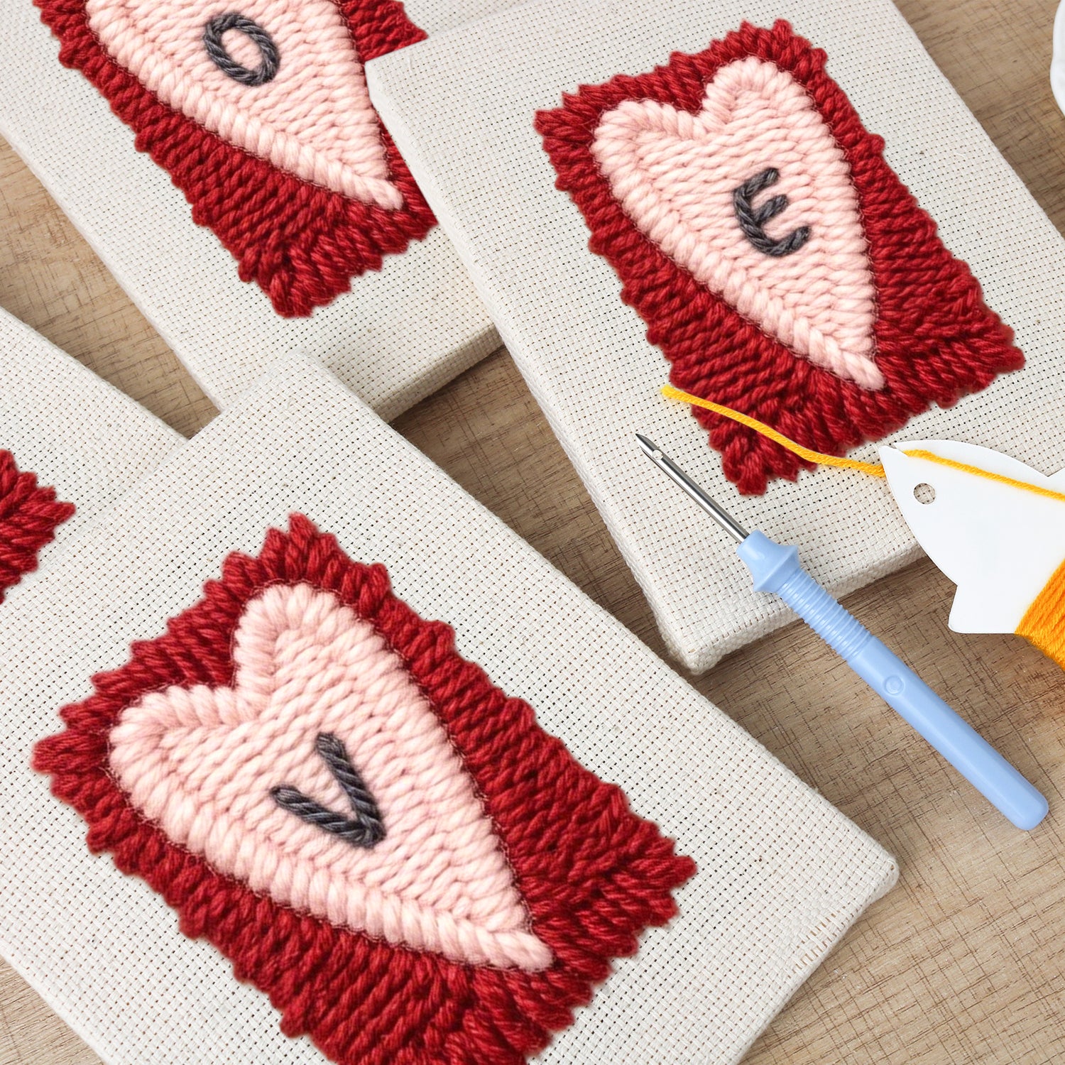 Love & Valentine 1 | Mini Punch Needle Kit