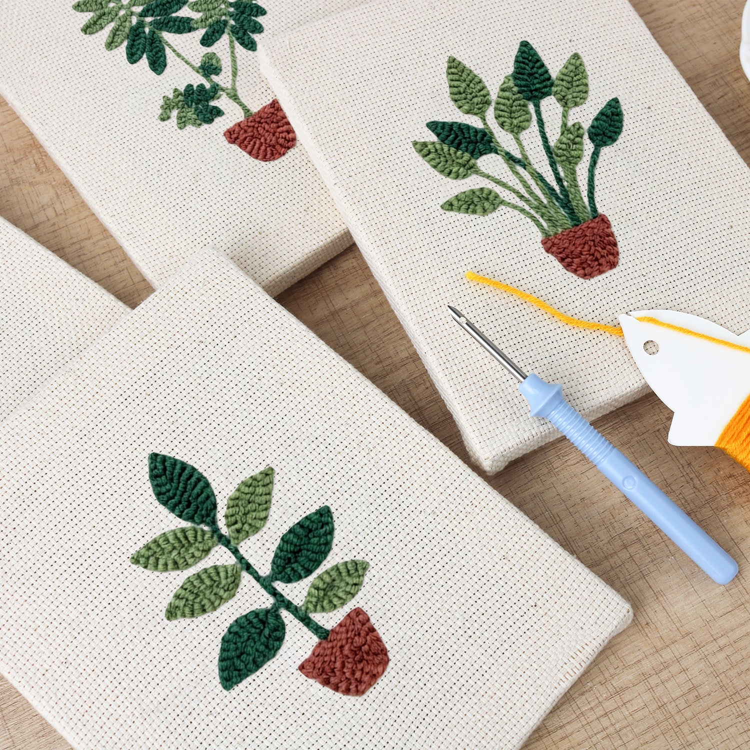 Potted Plants 15 | Mini Punch Needle Kit