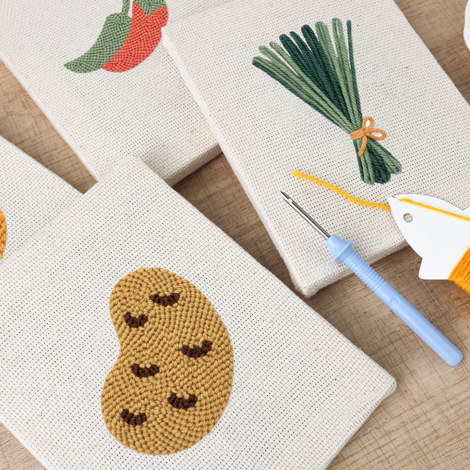 Fruits & Vegetables 21 | Mini Punch Needle Kit