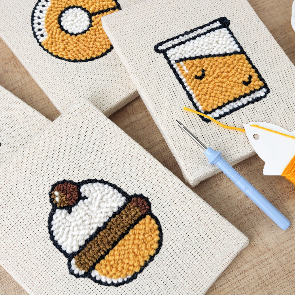 Snacks & Desserts 1 | Mini Punch Needle Kit