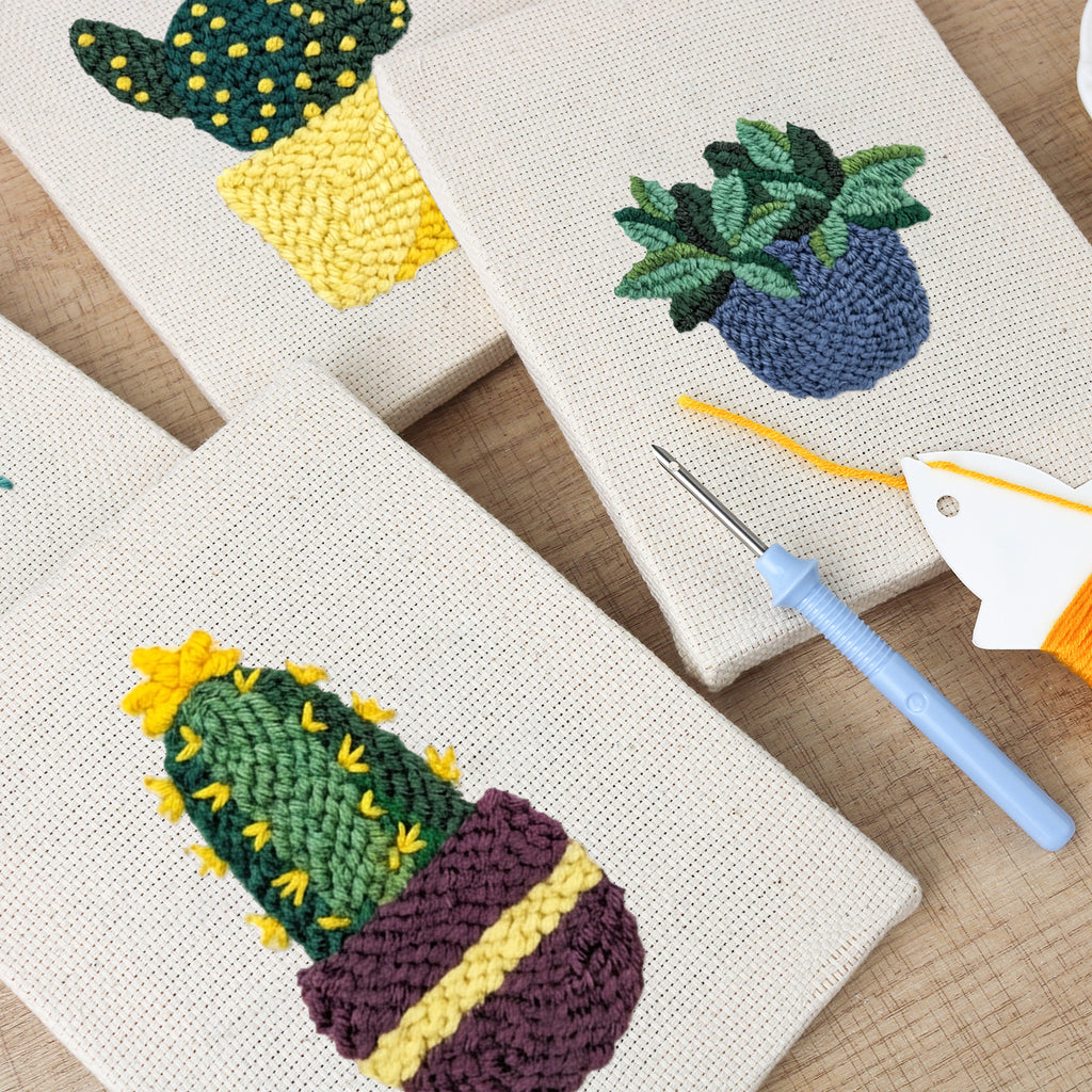 Cactus & Succulents 1 | Mini Punch Needle Kit