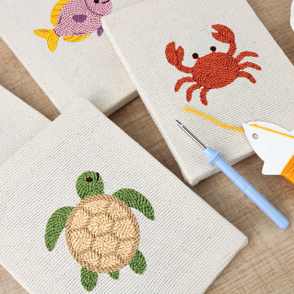 Sea Animals 7 | Mini Punch Needle Kit