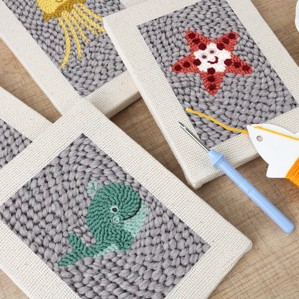 Sea Animals 11 | Mini Punch Needle Kit