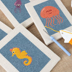 Sea Animals 9 | Mini Punch Needle Kit