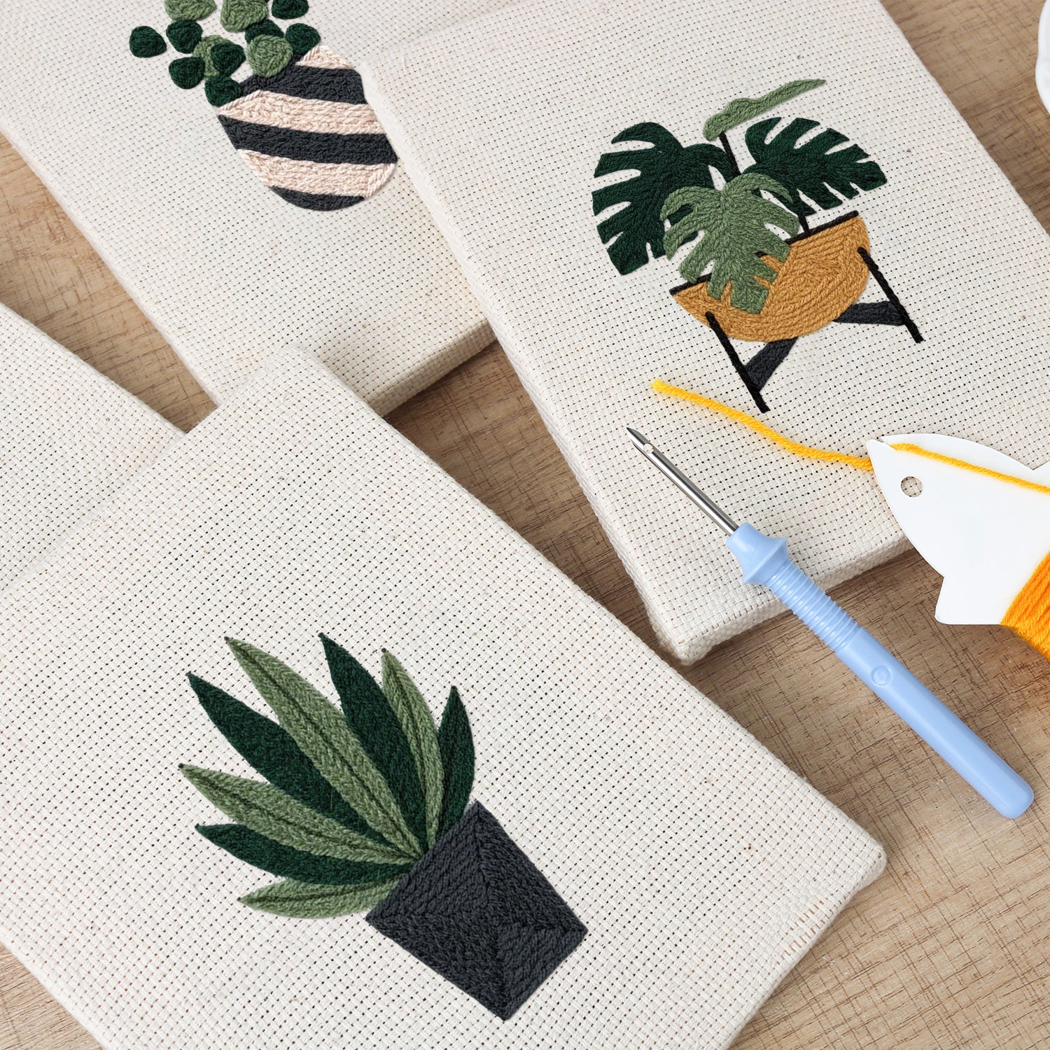 Potted Plants 8 | Mini Punch Needle Kit