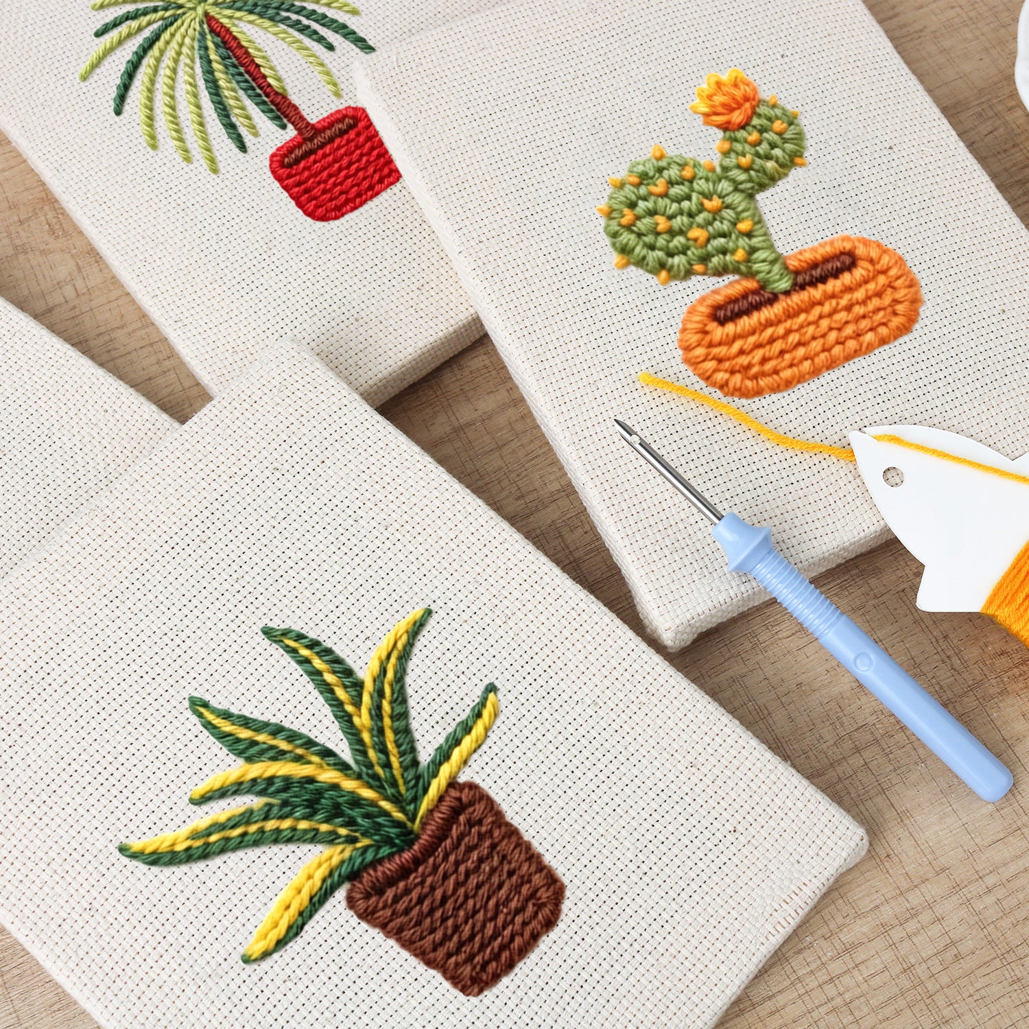 Potted Plants 4 | Mini Punch Needle Kit