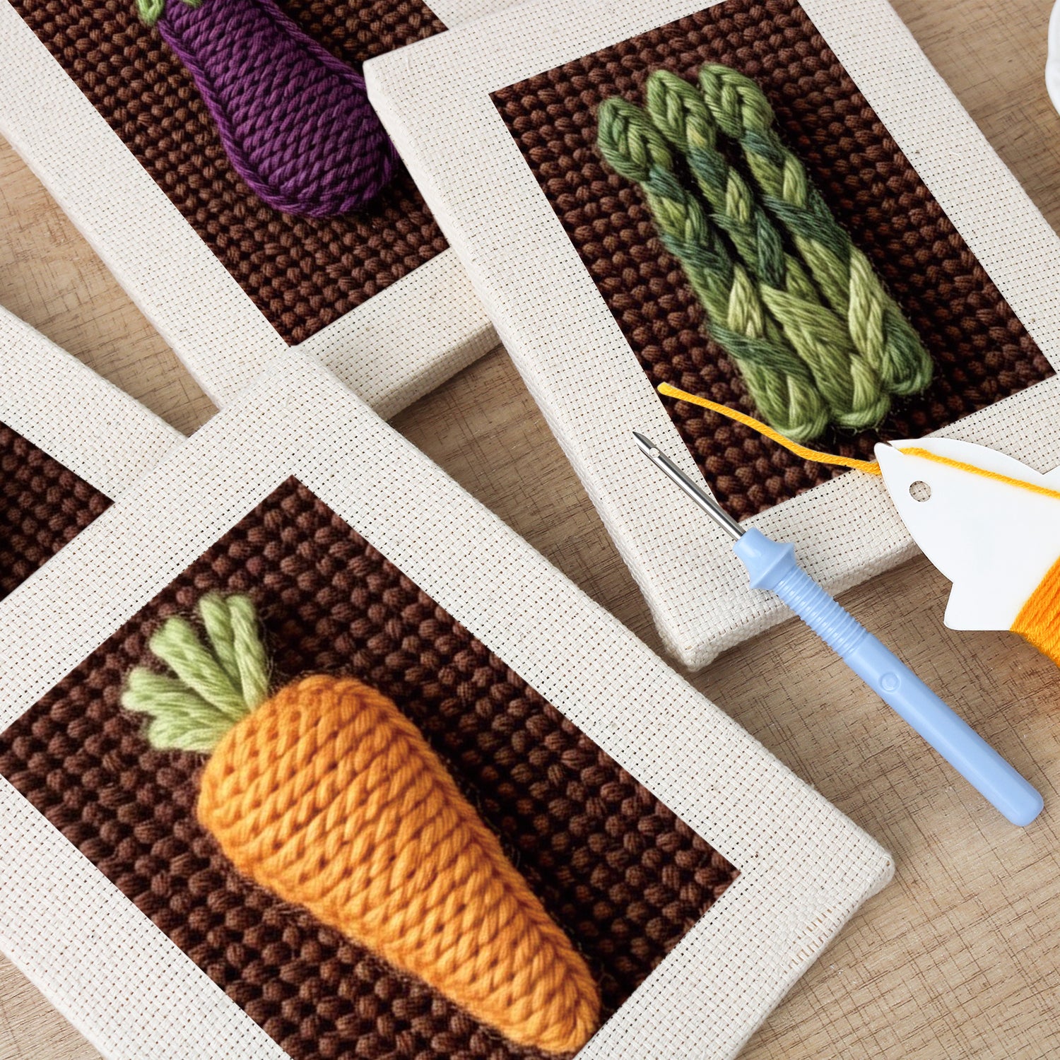 Fruits & Vegetables 10 | Mini Punch Needle Kit