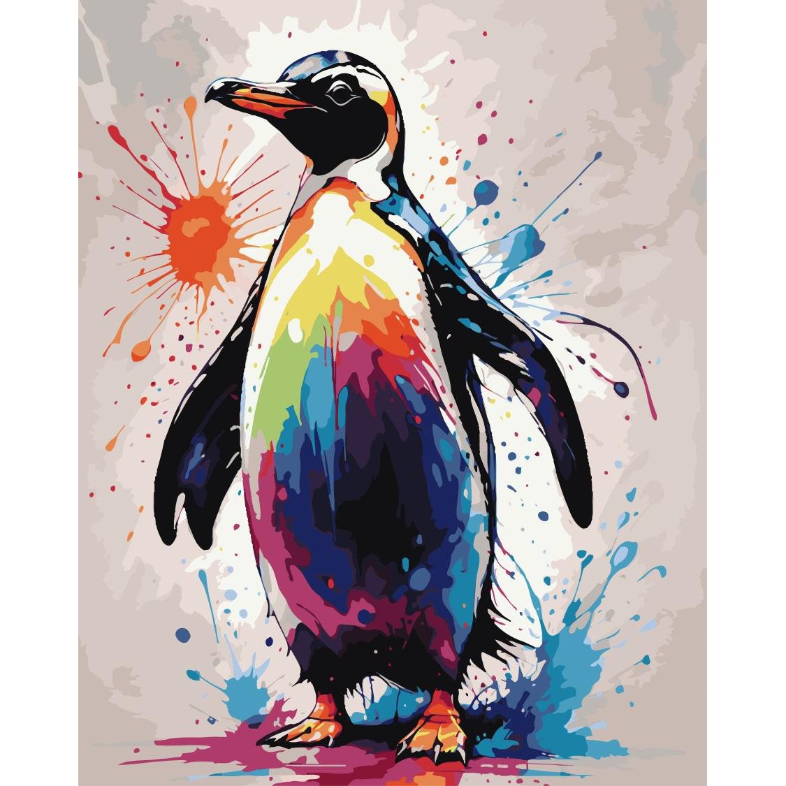 Pinguin - Color Splash | Paint by Number