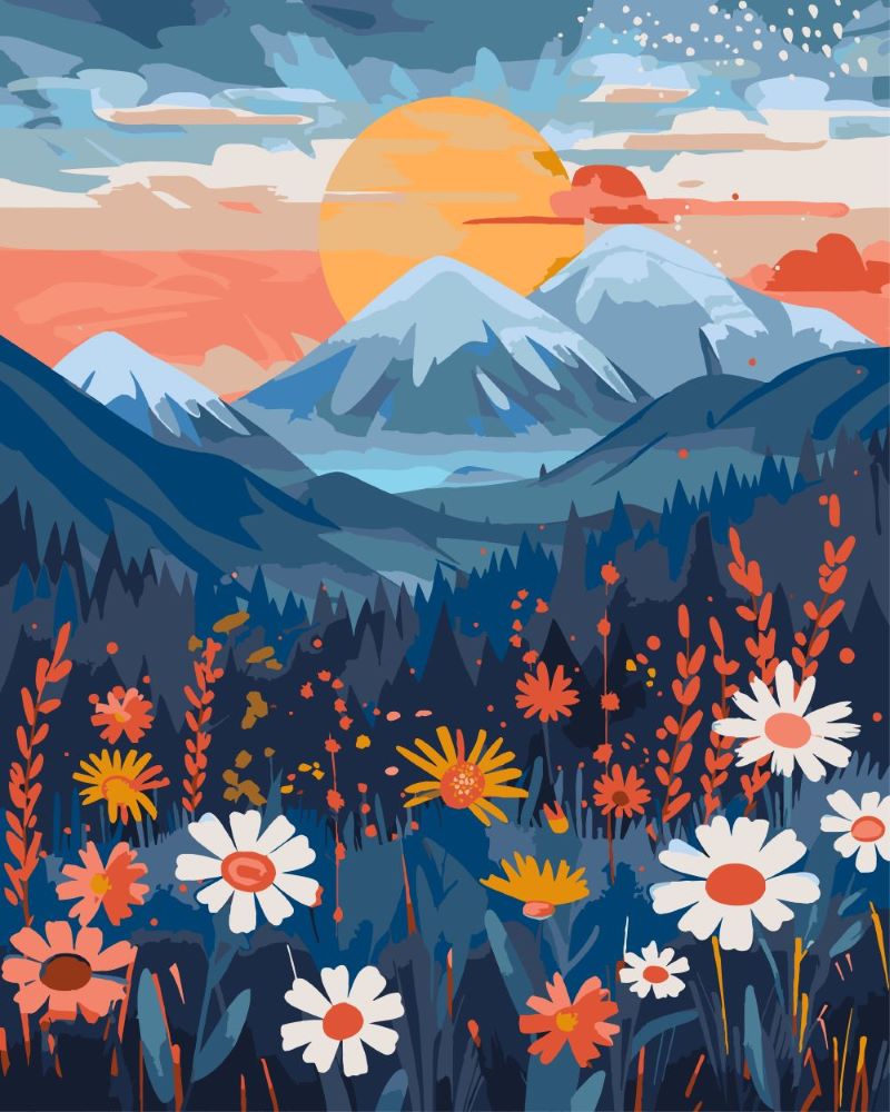 Colorful Landscape 3 | Paint by Numbers