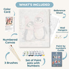 Penguins in the snow | Paint by Numbers