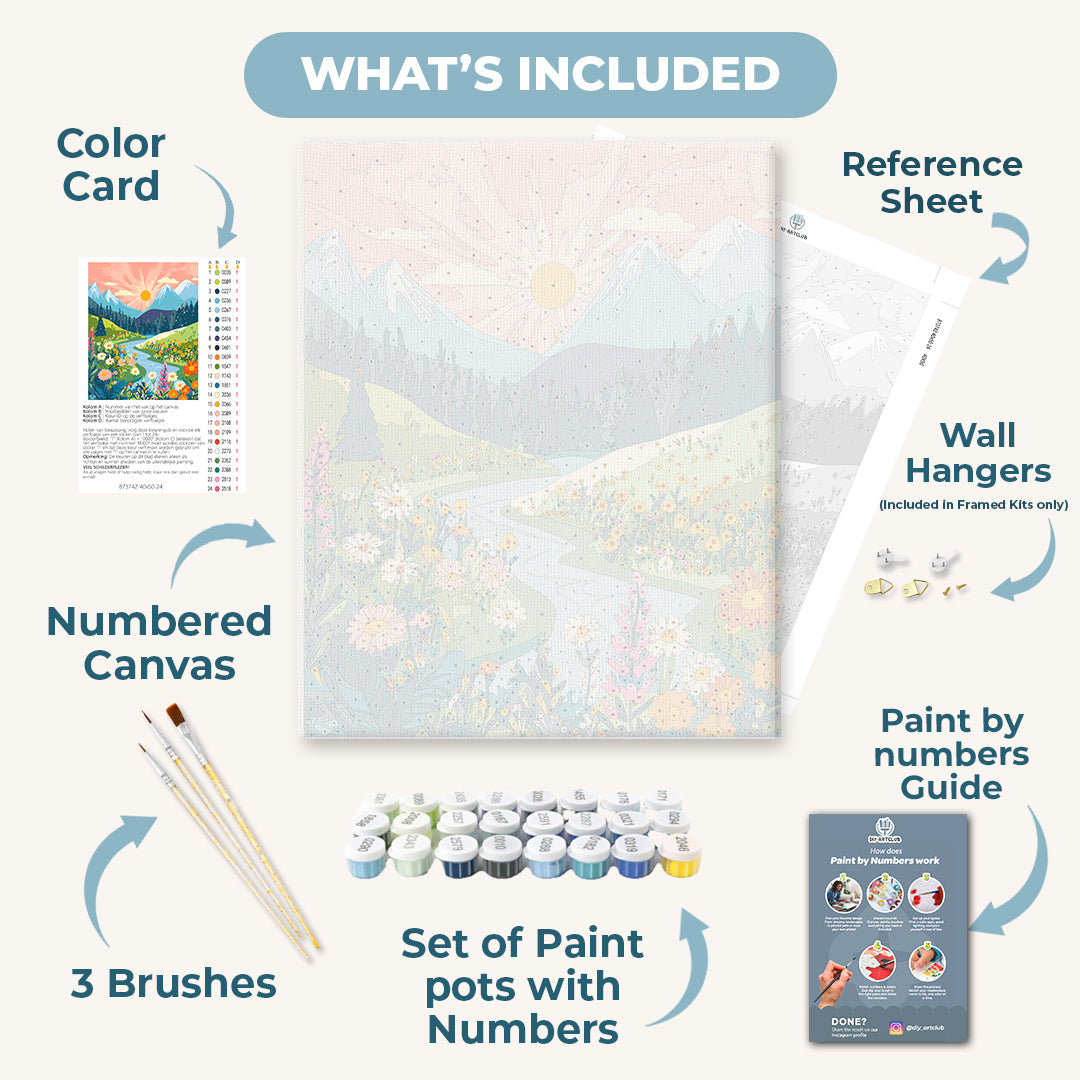 Colorful Landscape | Paint by Numbers