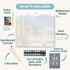 The Cat by the Candlelight | Paint by Number