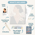 Elegant Flower Woman | Paint by Numbers