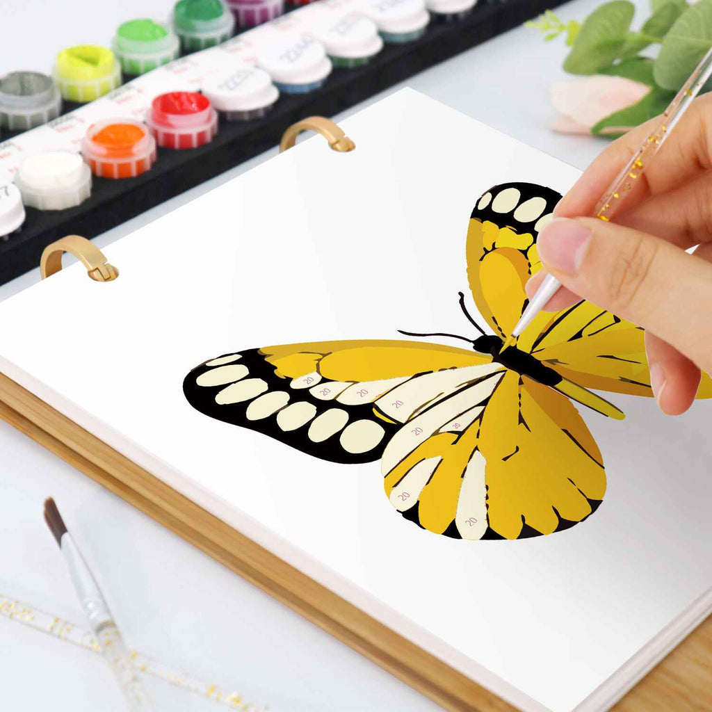 2026 Paint by Numbers desk Calendar | Butterfly Edition