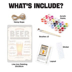Metal Paint by Number Poster – Beer around the world
