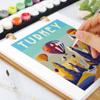 2026 Paint by Numbers desk Calendar | World trip Edition