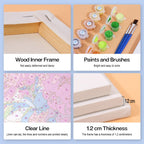 6 Mini Paintings - Bouquets in the Sky Set