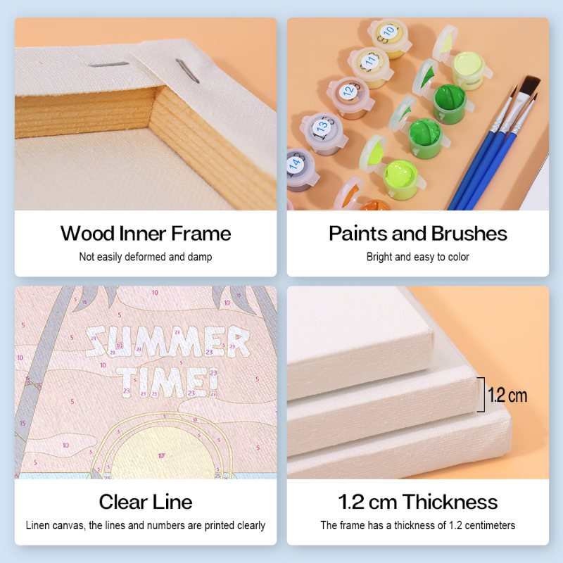 6 Mini Paintings - Summer Set