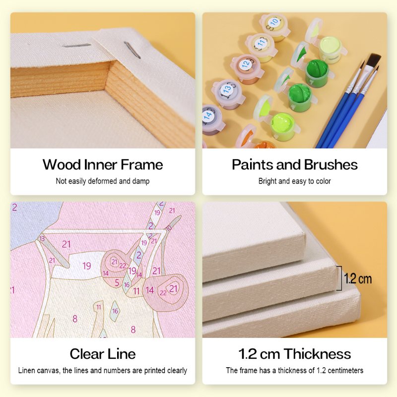 6 Mini Paintings - Sip & Paint Cocktail Set