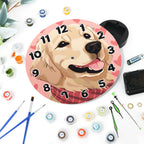 Painting by Numbers Clock – Sweet Dog