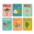 6 Mini Paintings - Beach & Summer Set