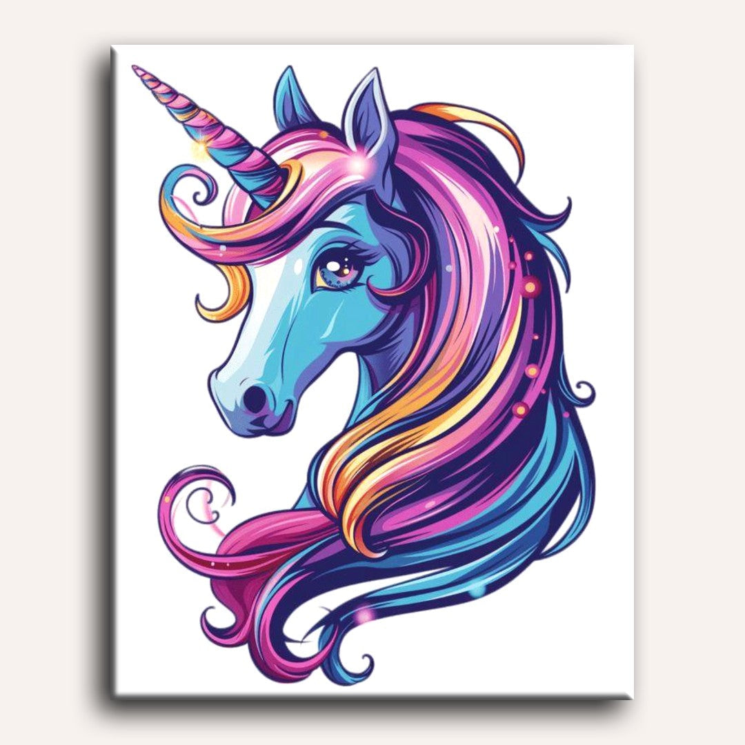 Unicorn Portrait | Paint by Numbers
