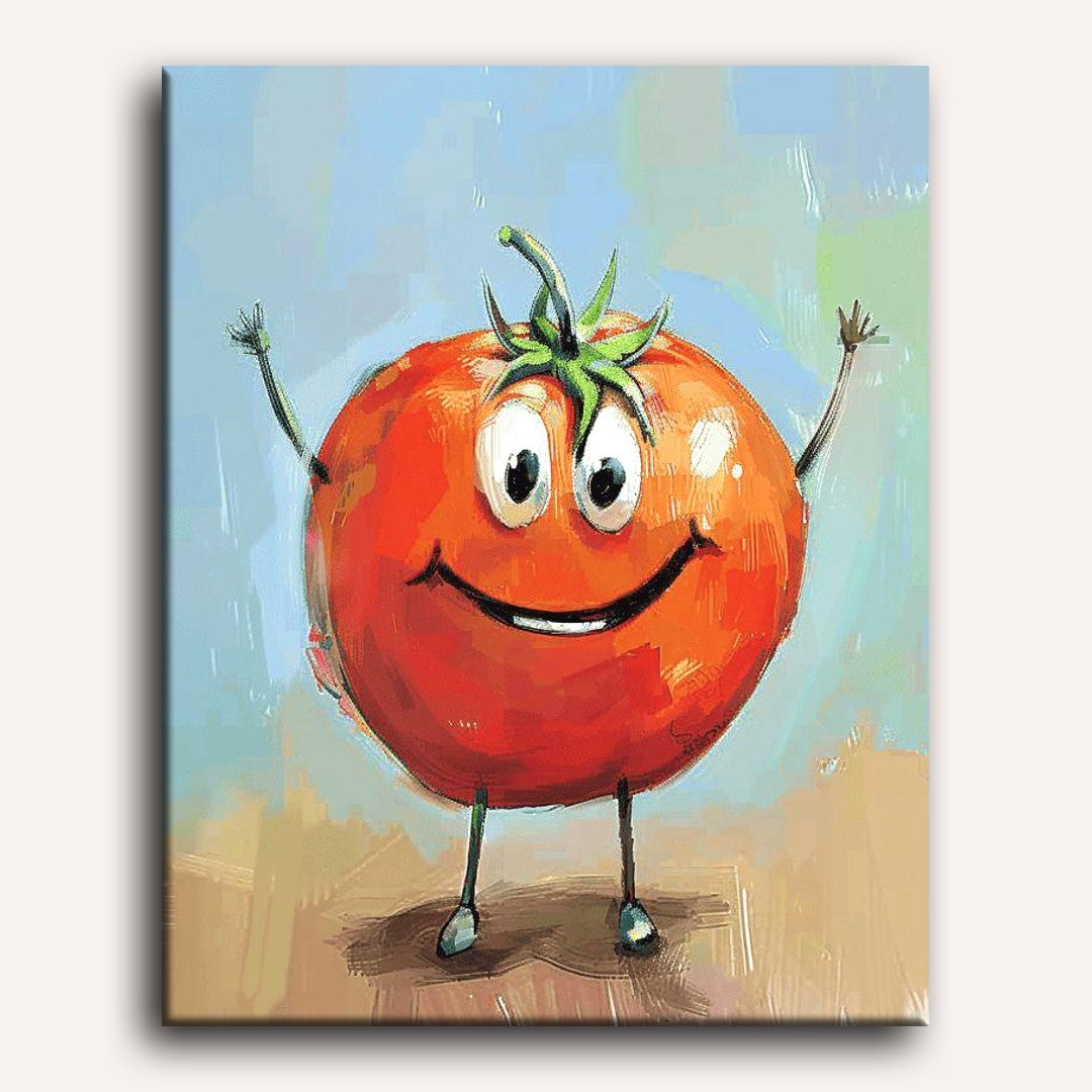 Happy Tomato | Paint by Numbers