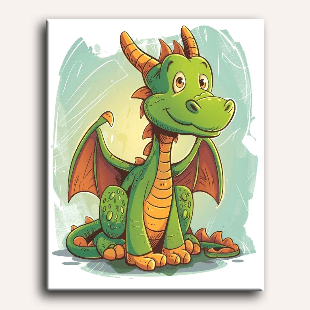 Green Dragon | Paint by Numbers