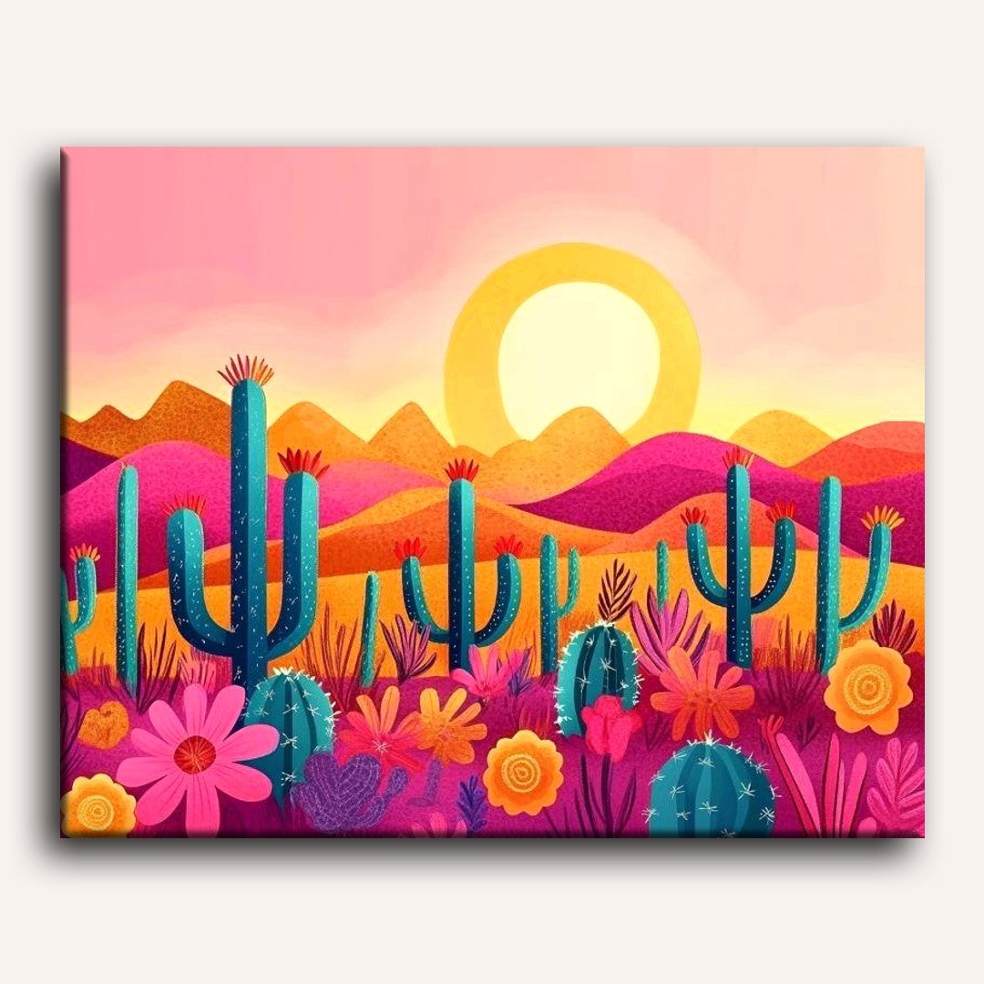 Colorful Desert | Paint by Numbers