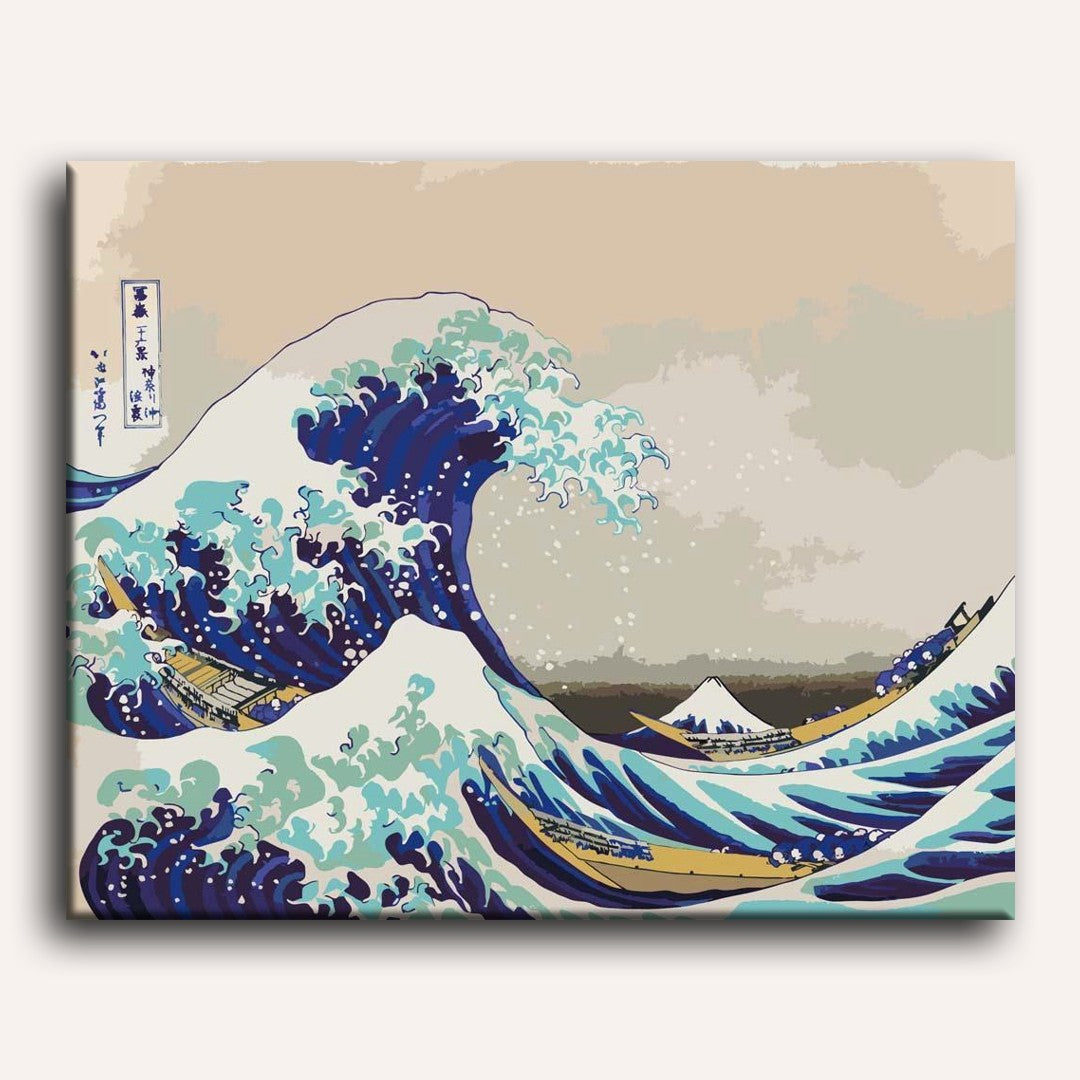 The Great Wave off Kanagawa by Katsushika Hokusai | Paint by Numbers
