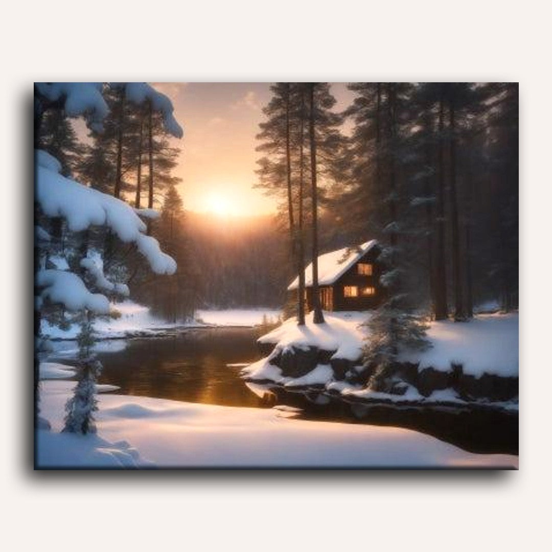 Winter Sunrise | Paint by Numbers